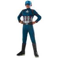 Fancy Dress - Child Deluxe Civil War Captain America Costume