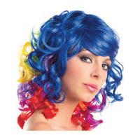 Fancy Dress - Rainbow Curly Wig