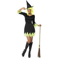 Fancy Dress - Black & Green Witch Costume