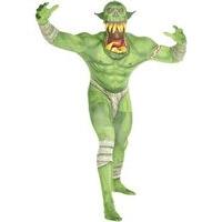 Fancy Dress - Orc Jaw Dropper Green Morphsuit