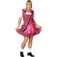 fancy dress mens bavarian beer girl costume pink
