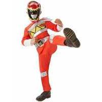 fancy dress child dino charge red ranger flat chest costume
