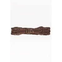 Faux Leather Link Design Belt