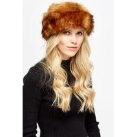 faux fur speckled headband