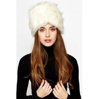 faux fur pillbox hat