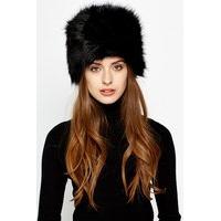 faux fur pillbox hat