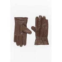 Faux Leather Bow Gloves