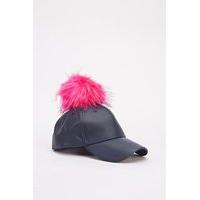 Faux Fur Pom Cap