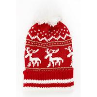 Fair Isle Print Beanie