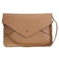 Fashion Lady Women Envelope Clutch Purse Handbag Shoulder Tote Messenger Bag PU Leather Camel