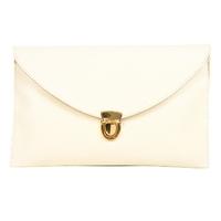 Fashion Lady Women Envelope Clutch Chain Purse Handbag Shoulder Tote Messenger Bag Beige