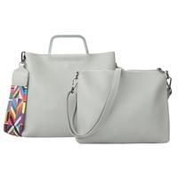 fashion women crossbody bags soft pu solid color handle casual bohemia ...