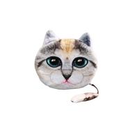 fashion women cute coin purse cat head print tail mini wallet zipper c ...