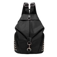 Fashion Women Water-Proof Nylon Backpack Grab Handle Zip Fastening Pockets Travels School Bags