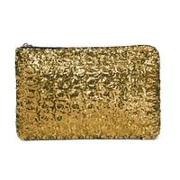 Fashion Women Clutch Bag Dazzling Sequins Glitter Sparkling Handbag Evening Party Bag Golden