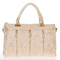 fashion womens lady retro lace handbag pu faux leather tote crossbody  ...