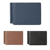 Fashion Men Wallet Money Clip PU Leather Card Holder Case Business Wallet 2 Folds Cash Clip