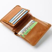 Fashion Men Money Clip Wallet PU Leather Short Card Holder Multifunctional Hasp Business Mini Wallet