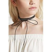 faux suede layered choker