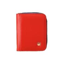 Fashion Short Women Purse Crown Zip PU Leather Candy Color Fold out Wallet Card Holder Clutch