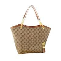 fashion vintage women handbag tassel decoration canvas chain tote shou ...