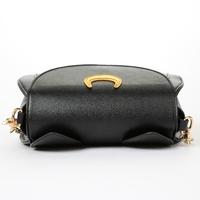 Fashion Women Shoulder Bag PU Leather Solid Color Press Stud Closure Crossbody Messenger Handbag White/Black
