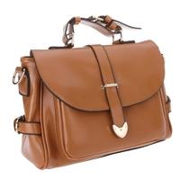 Fashion Retro Women\'s Messenger Bag Totes Satchel Shoulder Bag Handbag Baguette Brown