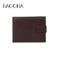 Fashion Men PU Leather Wallet Hasp Design Card Cash Receipt Holder Solid Short Bifold Wallet Purse Pocket Black/Coffee