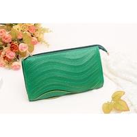 Fashion Women Clutch Bag PU Leather Handbag Candy Color Purse Wallet Small Shoulder Messenger Bag Green
