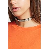 Faux Leather Star Choker