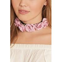 Faux Rose Choker