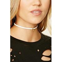 Faux Leather Ring Choker