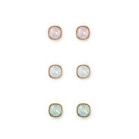 faux gem earring set