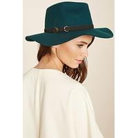 Faux Leather Band Fedora