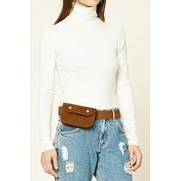 faux suede fanny pack belt