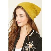 Faux Mohair Knit Beanie