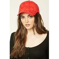 faux suede baseball cap