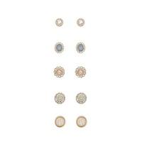 Faux Gem Earring Set