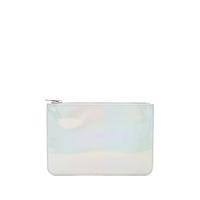 Faux Leather Holographic Clutch