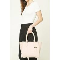 Faux Leather Satchel