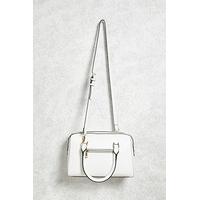 faux leather satchel