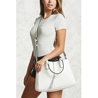 Faux Leather Satchel