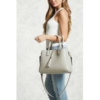 faux leather satchel