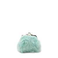 faux fur coin purse