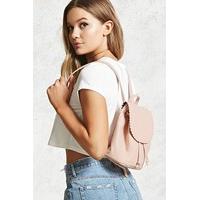 Faux Leather Drawstring Backpack