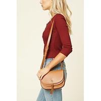 Faux Leather Satchel Crossbody