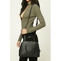 Faux Leather Satchel