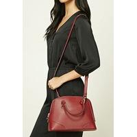 Faux Leather Satchel