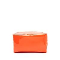 faux patent leather makeup bag