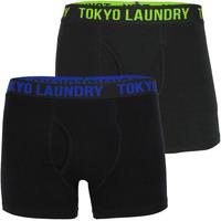 Falconberg (2 Pack) Boxer Shorts Set in Blue / Laundered Green  Tokyo Laundry